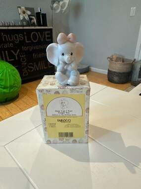 Enesco Precious Moments Elephant Figurine How Can I Ever Forget You Birthday Ser